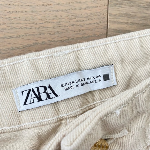 ZARA| High Waist Mom Denim Shorts - Picture 5 of 11